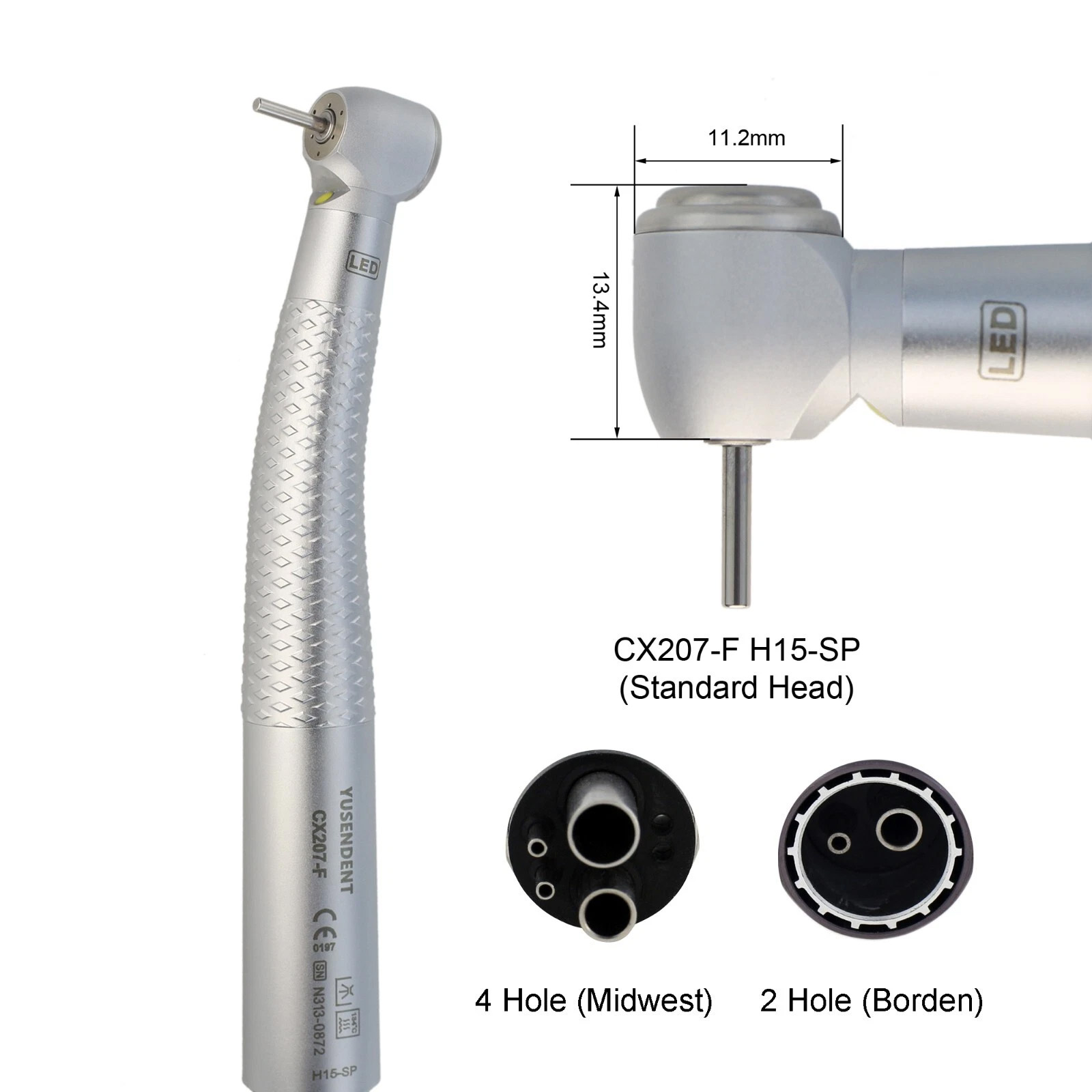 YUSENDENT&reg; High Speed Standard LED Handpiece With Generator CX207-F-SP
